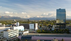 Một góc nhìn trên cao thành phố Anchorage, bang Alaska, Mỹ. Ảnh: Getty.