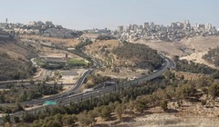 Quang cảnh khu vực E1 gần khu định cư của Israel, Maale Adumim, ngày 22/8. Ảnh: Getty.