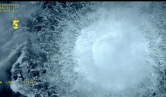 Rò rỉ khí đốt từ đường ống Nord Stream ở Biển Baltic vào ngày 30/9/2022. Ảnh: Anadolu.