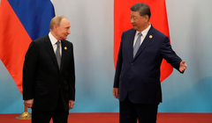 Theo đoạn ghi âm ghi lại trên camera quan sát, ông Putin và ông Tập đã nói về khả năng sống thọ thông qua cấy ghép nội tạng và các thủ thuật y tế tiên tiến. Ảnh: Politico.