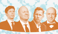 Sam Altman, Marc Andreessen, Peter Thiel và Yuri Milner đều là những doanh nhân có tiếng quan tâm tới vấn đề kéo dài tuổi thọ. Ảnh: WSJ.