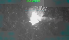 Một con tàu mà Tổng thống Mỹ Donald Trump cho là đang vận chuyển ma túy bất hợp pháp bị quân đội tấn công khi đang di chuyển ở phía nam vùng biển Caribe. Ảnh: Reuters.