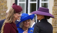 Công nương Kate, Nữ hoàng Camilla và Melania Trump đến thăm cấp nhà nước tại lâu đài Windsor vào ngày 17/9. Ảnh: Getty.