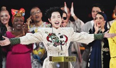 Ca sĩ Đức Phúc chiến thắng cuộc thi Intervision tại Moscow vào ngày 21/9. Ảnh: Sputnik.