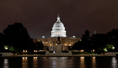 Tòa nhà Quốc hội Mỹ trên Đồi Capitol ở Washington, D.C., Mỹ ngày 17/9. Ảnh: Reuters.