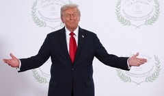 Tổng thống Mỹ Donald Trump tại Sharm El-Sheikh, Ai Cập, ngày 13/10. Ảnh: Getty.