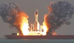 Hình ảnh vụ phóng tên lửa Gravity-1 của Trung Quốc. Ảnh: MW.