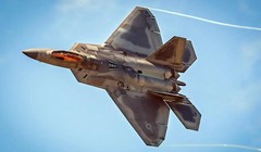 Một chiếc F-22 Raptor của Không quân Mỹ trong quá trình bay. Ảnh: US Air Force.