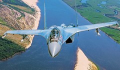 Chiến đấu cơ Su-35 của Lực lượng Không quân Vũ trụ Nga. Ảnh: MW.