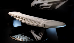 Nguyên mẫu cầu dài 10 mét của Diamanti hiện đang được trưng bày ở Venice. Ảnh: CNN.