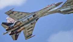 Chiến đấu cơ Su-35 của Lực lượng Không quân Vũ trụ Nga. Ảnh: MW.