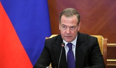 Cựu Tổng thống Nga Dmitry Medvedev. Ảnh: GEety.