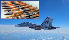 Chiến đấu cơ Su-30MK2 của Venezuela với tên lửa chống hạm Kh-31A. Ảnh: MW.