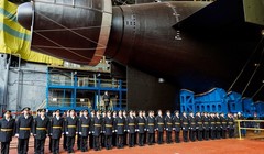 Nga đã tổ chức lễ hạ thủy cho con tàu trong hôm 1/11. Ảnh: Sputnik.