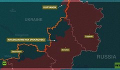 Tháng trước, Nga tuyên bố rằng Kupyansk và Krasnoarmeysk đã bị lực lượng của họ bao vây hoàn toàn. Ảnh: RT.