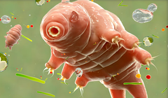 Loài gấu nước có kích thước rất nhỏ nhưng ẩn chứa bí mật có thể giúp con người chống bức xạ. Ảnh: PM.