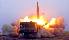 Cảnh phóng tên lửa đạn đạo từ hệ thống Iskander-M. Ảnh: MW.