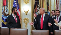 Tổng thống Mỹ Donald Trump gặp Tổng thống Syria Ahmad al-Sharaa tại Nhà Trắng ở Washington, DC, vào ngày 10/11. Ảnh: Getty.