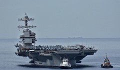 Tàu USS Gerald Ford đã được điều đến khu vực Caribe. Ảnh: Getty.