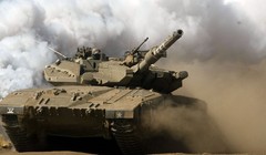 Xe tăng Merkava Mark III của quân đội Israel tham gia một cuộc tập trận. Ảnh: Getty.
