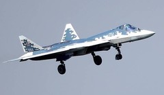 Chiến đấu cơ thế hệ thứ 5 Su-57 của Nga. Ảnh: MW.