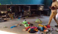 Cảnh tượng ở ký túc xá của trường Công giáo tại bang Niger, Nigeria, nơi học sinh bị bắt cóc. Ảnh: CAN.