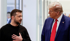 Tổng thống Ukraine Volodymyr Zelensky và Tổng thống Mỹ Donald Trump. Ảnh: Reuters.