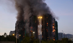 Vụ hỏa hoạn kinh hoàng ở Taipo, Hong Kong. Ảnh: Reuters.