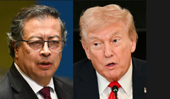 Ông Petro phát biểu sau khi ông Trump cảnh báo Mỹ có thể nhắm mục tiêu vào những kẻ buôn bán ma túy ở Colombia. Ảnh: AFP.