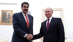 Tổng thống Nga Vladimir Putin gặp Tổng thống Venezuela Nicolas Maduro tại Moscow vào ngày 25/9/2019. Ảnh: Getty.