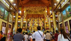 Đề nghị Bộ Nội vụ, Trung ương Giáo hội Phật giáo Việt Nam tăng cường tuyên truyền các giá trị đích thực của tôn giáo tín ngưỡng và nghi lễ truyền thống cho Phật tử, du khách. Ảnh: Internet