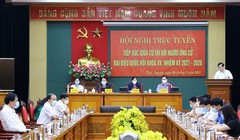 Hội nghị tiếp xúc cử tri. Ảnh: Báo Thái Nguyên