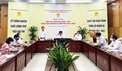 Phó Chủ tịch UBND TP.Hà Nội Chử Xuân Dũng phát biểu tại hội nghị. Ảnh: Cổng thông tin điện tử Hà Nội.