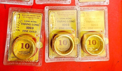 Nhà vàng Bảo Tín Minh Châu nâng mức giá niêm yết vàng nhẫn tới 500.000 đồng/lượng. Ảnh minh hoạ.