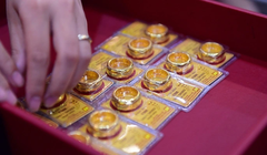 Vàng nhẫn Bảo tín Minh Châu tăng đến 700.000 đồng/lượng so với phiên sáng hôm qua. Ảnh minh hoạ.