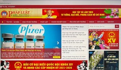 Giao diện trang tin điện tử của Viện Hỗ trợ Pháp lý và Bảo vệ Môi trường.