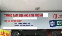Trung tâm tin học trên đường Nguyễn Phong Sắc. 