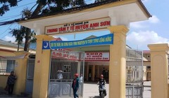 Trung tâm Y tế huyện Anh Sơn nơi xảy ra sự việc
