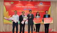 Các đại biểu tại hội thảo “Bảo vệ Blouse trắng” năm 2019 với chủ đề “An toàn, vệ sinh lao động – Phòng chống bạo hành tại các cơ sở y tế”.