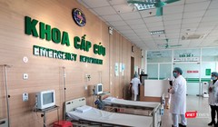 Khoa Cấp cứu Bệnh viện Bệnh Nhiệt đới Trung ương cơ sở 2. Ảnh: Minh Thúy 