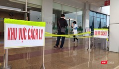 Khu vực cách ly tại Bệnh viện Bệnh Nhiệt đới Trung ương. Ảnh: Minh Thúy 