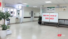 Khu vực cách ly đặc biệt ở bệnh viện (Ảnh - Minh Thuý) 