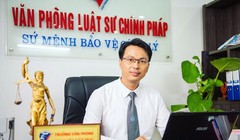 Luật sư Đặng Văn Cường – Trưởng Văn phòng Luật sư Chính Pháp (Ảnh: LS Đặng Văn Cường) 