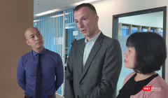 Lãnh đạo Bệnh viện Việt Pháp thông tin về sản phụ tử vong sau đẻ thường (Ảnh: Minh Thuý) 