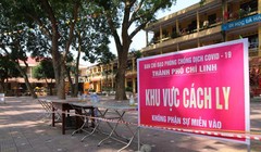 Khu vực cách ly ở TP. Chí Linh, tỉnh Hải Dương (Ảnh - BYT) 