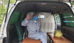 Sản phụ V.T.N. khoẻ mạnh trong ngày ra viện (Ảnh - Đặng Thanh) 