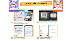 Người dân quét mã QR để được theo dõi tại nhà (Ảnh - UBND Q. Ba Đình) 