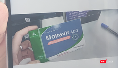 thuốc Molravir 400 chuẩn bị bán ra thị trường (Ảnh - Minh Thuý) 