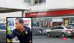 Người đàn ông mặc bộ trang phục công an "dởm"