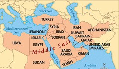 Bản đồ các nước vùng Trung Đông